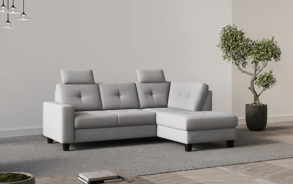 Places of Style Ecksofa »Varese«, Kreuznaht in beige günstig online kaufen