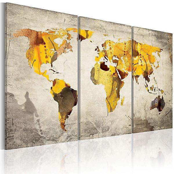 Wandbild - Sonnige Kontinente - Triptychon günstig online kaufen