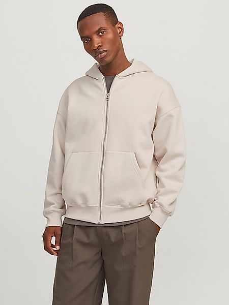 Jack & Jones Kapuzensweatjacke JJEURBAN EDGE SWEAT ZIP HOOD NOOS mit Rippbü günstig online kaufen