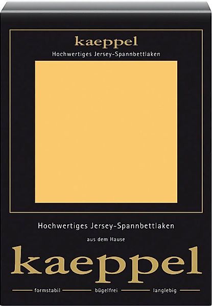 Kaeppel Spannbettlaken Single Jersey Mako Elasthan, günstig online kaufen