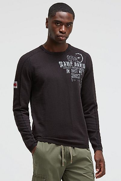 CAMP DAVID Rundhalspullover aus Baumwolle günstig online kaufen