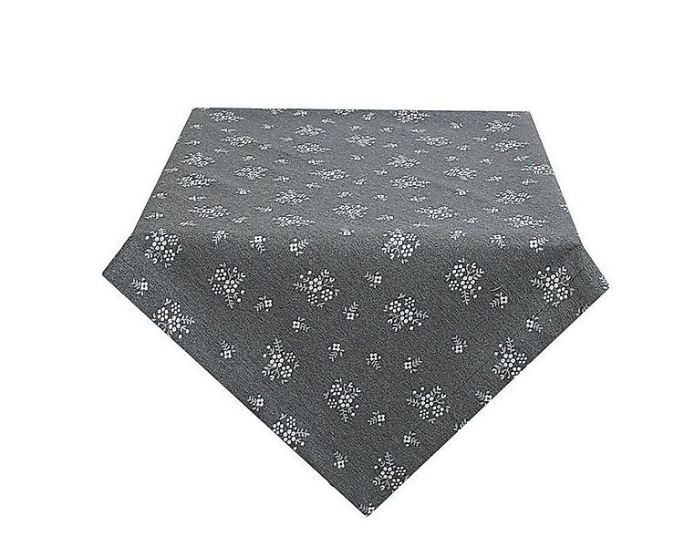 HOSSNER - HOMECOLLECTION Mitteldecke Kufstein grau (1-tlg), Tischdecke, bed günstig online kaufen