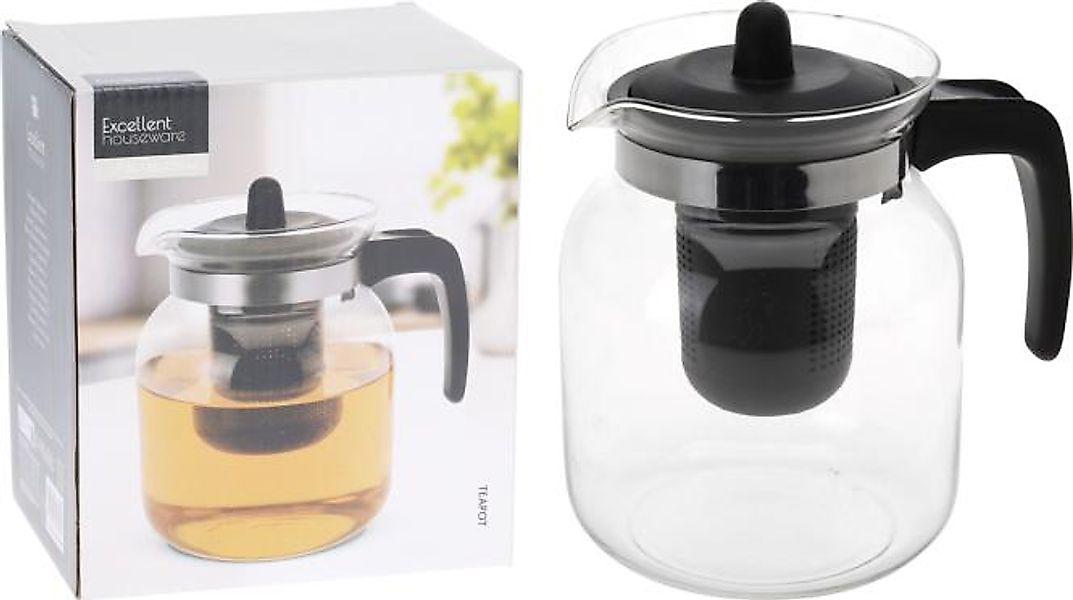 Teekanne 1500 ml C80652130 Transparent / Schwarz günstig online kaufen