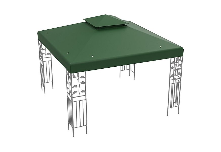 KOMFOTTEU Pavillon-Ersatzdach 3x3 m, Wasserabweisend, Doppeldach, Mehrfarbe günstig online kaufen