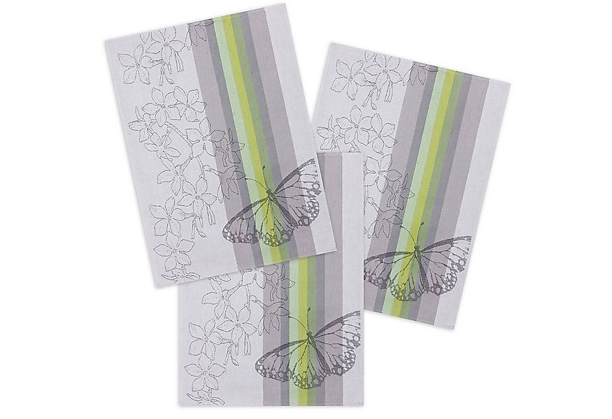 Kracht Geschirrtuch Schmetterlinge, (Set, 3-tlg., Set), 3er Pack Geschirrtü günstig online kaufen