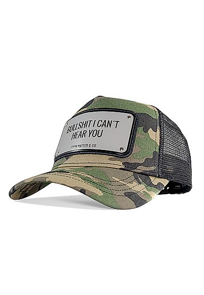John Hatter & Co Trucker Cap BULLSHIT I CAN´T HEAR YOU Camouflage günstig online kaufen