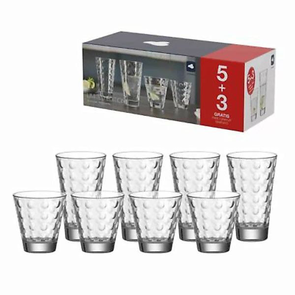 LEONARDO Gläserset Limited OPTIC 8-teilig Trinkgläser transparent günstig online kaufen