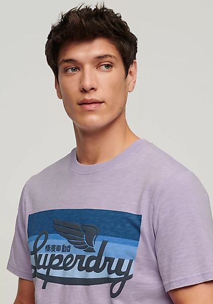 Superdry Print-Shirt SD-CALI STRIPED LOGO T SHIRT günstig online kaufen