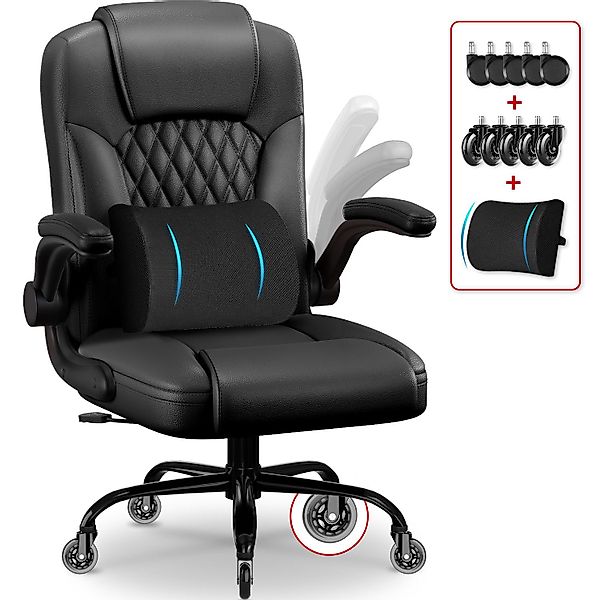 Homimaster Bürostuhl Ergonomisch Bürostuhl, Kunstleder Schreibtischstuhl günstig online kaufen