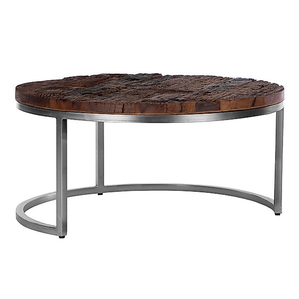 Womo-Design Couchtisch Surabaya 70x35cm Rund Handgefertigt Akazienholz günstig online kaufen