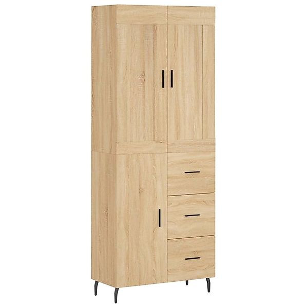 vidaXL Highboard Sonoma-Eiche 69,5x34x180 cm Holzwerkstoff 3199828 günstig online kaufen