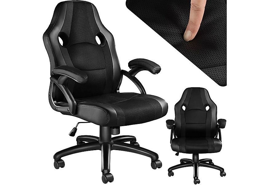 tectake Gaming-Stuhl Bürostuhl (Set, 1 St), Überzug aus weichem Kunstleder günstig online kaufen