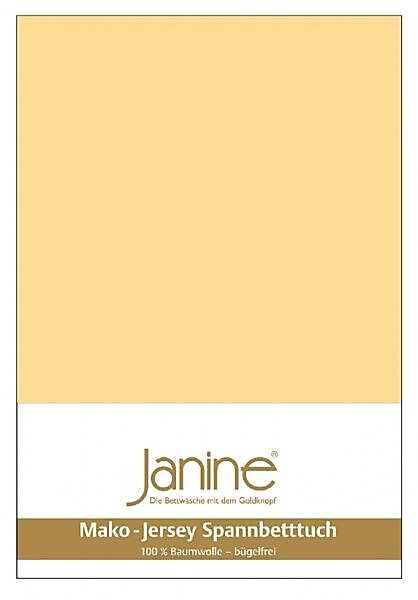 Janine Janine Spannbetttuch Mako-Feinjersey 5007 vanille (23) Größe:  200x2 günstig online kaufen