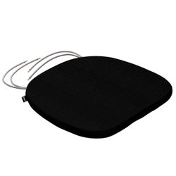 Stuhlkissen Marcus mit Bindeschnur, schwarz, 40 x 37 x 2,5 cm, Etna (705-00 günstig online kaufen