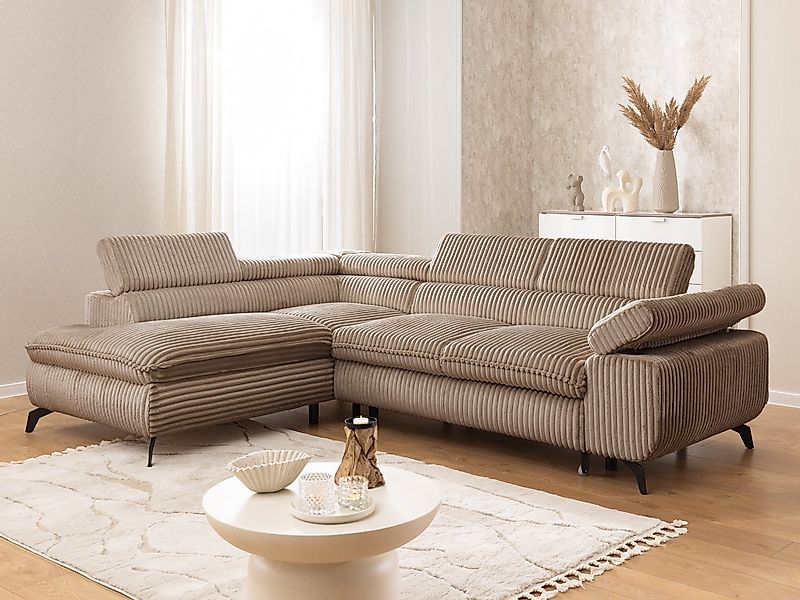 S-Style Möbel Ecksofa Bonnie mit Schlaffunktion günstig online kaufen