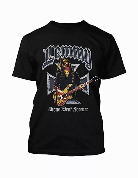 Motörhead T-Shirt Lemmy Iron Cross Stone Deaf Forever günstig online kaufen