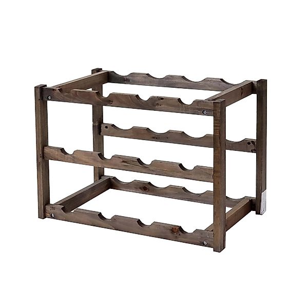 BERLINLODGE Weinregal Für 12 Flaschen HxBxT 30x42x26cm Tanne 3 Böden 1 Stüc günstig online kaufen