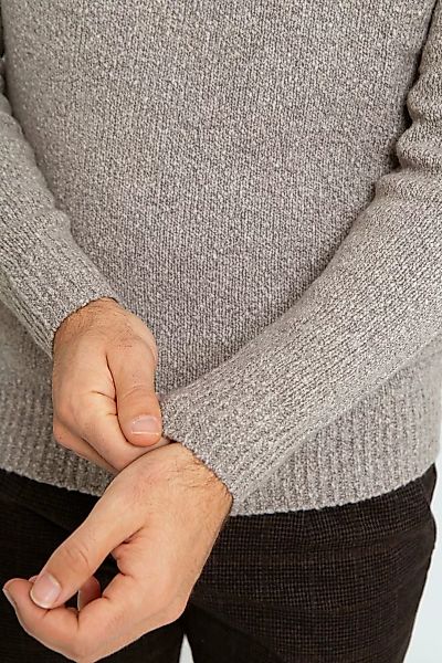 Suitable Pullover Boiled Wool Taupe - Größe M günstig online kaufen