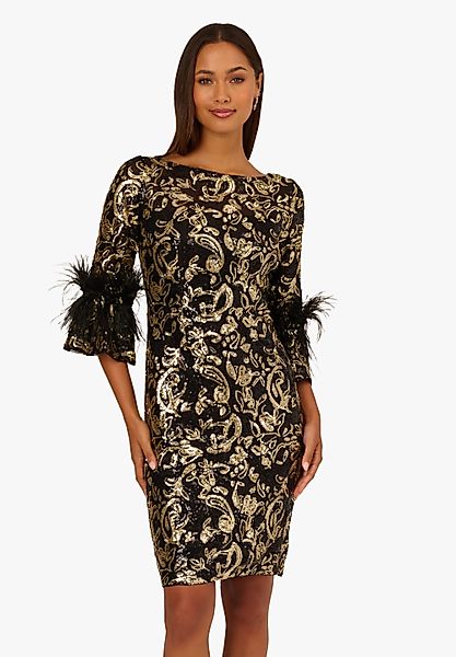 Adrianna Papell Abendkleid Sequin Embroidered Midi günstig online kaufen