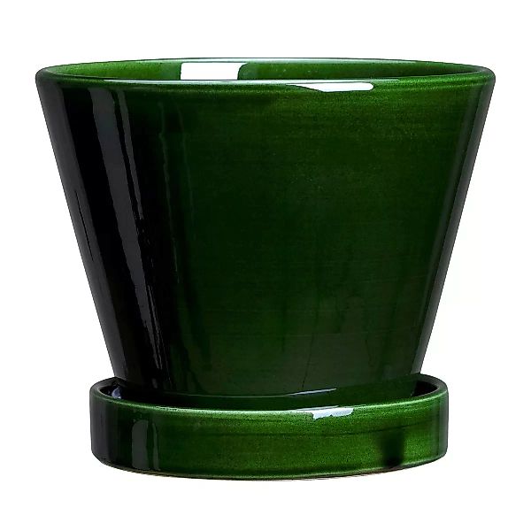 Julie Blumentopf glasiert Ø19cm Green emerald günstig online kaufen
