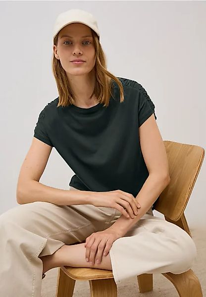 T-Shirt mit Raffung günstig online kaufen