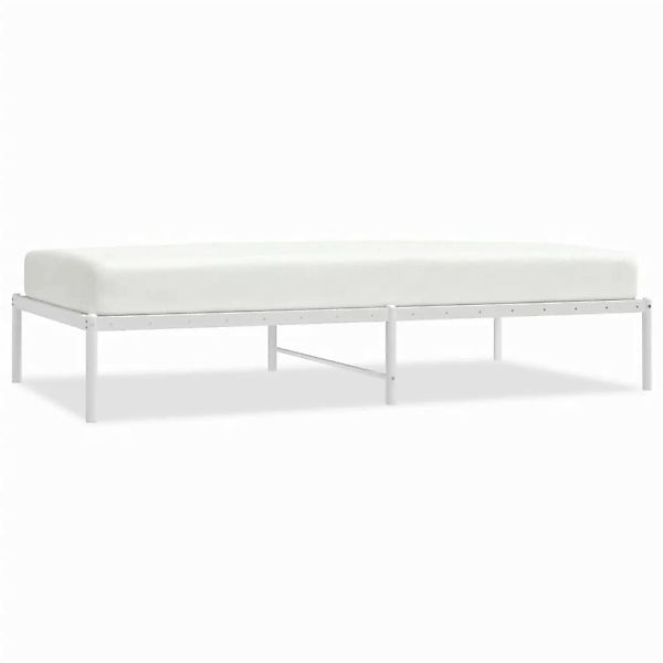 Vidaxl Bettgestell Metall Weiß 100x190 Cm günstig online kaufen