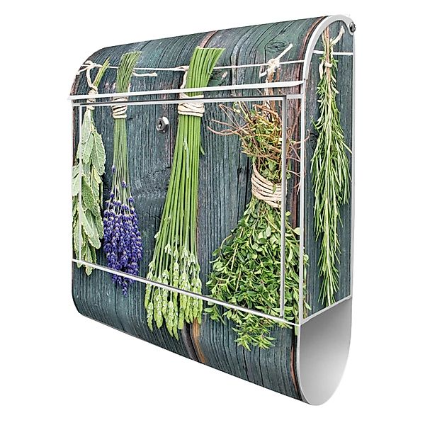 Banjado Design Briefkasten Weiß Pulverbeschichtet 39x47x14cm 2 Schlüssel Mi günstig online kaufen