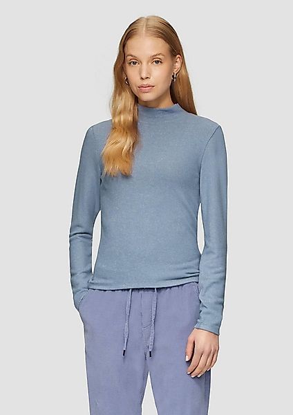 QS Langarmshirt T-Shirt Softes Longsleeve aus Viskosemix günstig online kaufen