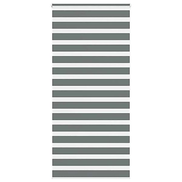 vidaXL Doppelrollo Dunkelgrau 100x200 cm Stoffbreite 95,9 cm Polyester 4014 günstig online kaufen