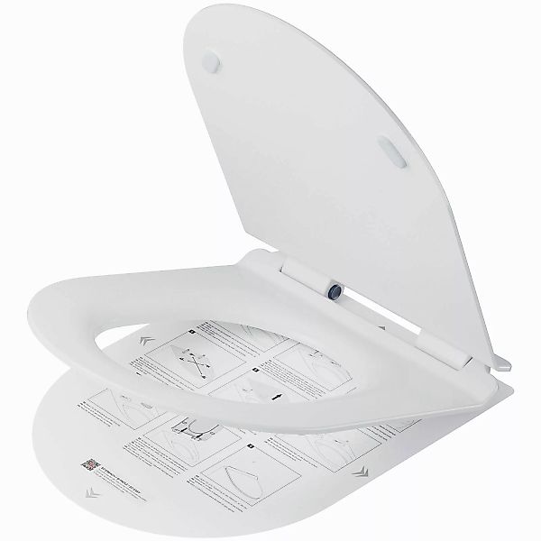 DERW MAX WC-Sitz Ultradünner D-förmiger Toilettensitzdeckel günstig online kaufen