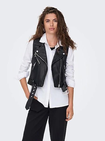 ONLY Lederimitatweste ONLVERA FAUX LEATHER WAISTCOAT günstig online kaufen