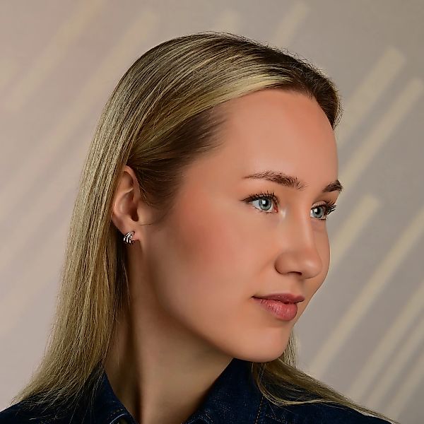 Adelia´s Paar Creolen "Damen Ohrringe – Creole aus 925 Silber mit Zirkonia" günstig online kaufen