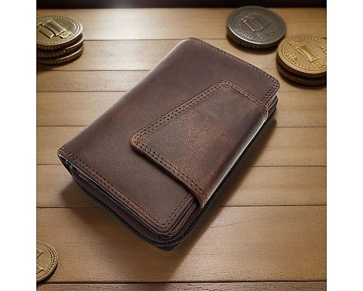 JOCKEY CLUB Geldbörse echt Leder Damen Portemonnaie mit RFID Schutz, Premiu günstig online kaufen