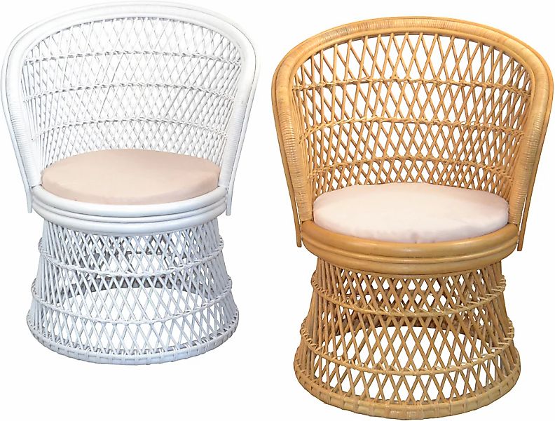HOFMANN LIVING AND MORE Loungesessel 1 Stk. tlg. Handgeflochten günstig online kaufen