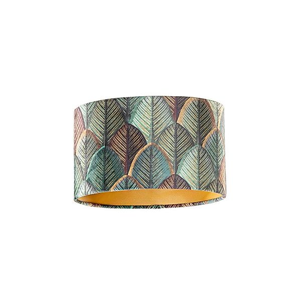 Qazqa Lampenschirm Cilinder velours günstig online kaufen