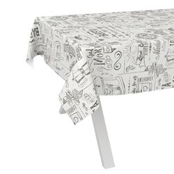 ANRO Tischdecke Wachstuch abwaschbar Barista Tischwäsche günstig online kaufen