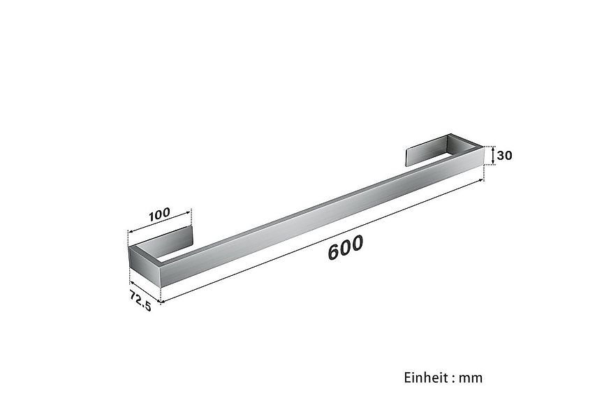 SONNI Handtuchhalter Edelstahl Handtuchhalter Schwarz/silber Ohne bohren Ha günstig online kaufen