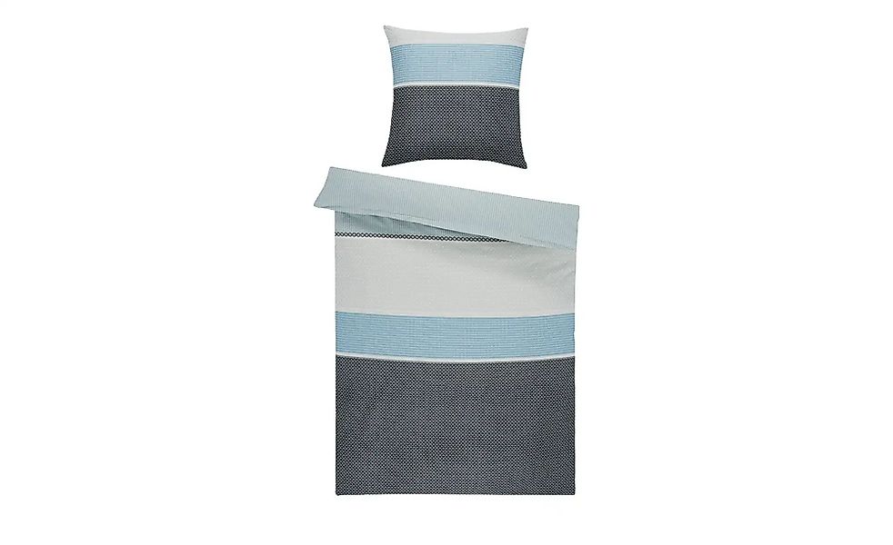 Como Green Mako-Satin Bettwäsche   ¦ blau ¦ Maße (cm): B: 135 Bettwaren > B günstig online kaufen