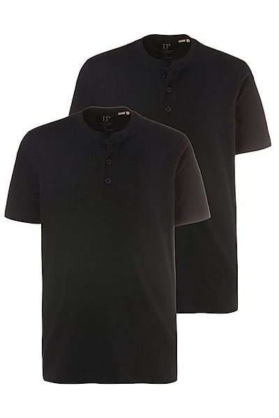 JP1880 T-Shirt Henleys Basic 2er-Pack Rundhals Knopfleiste (2-tlg) günstig online kaufen