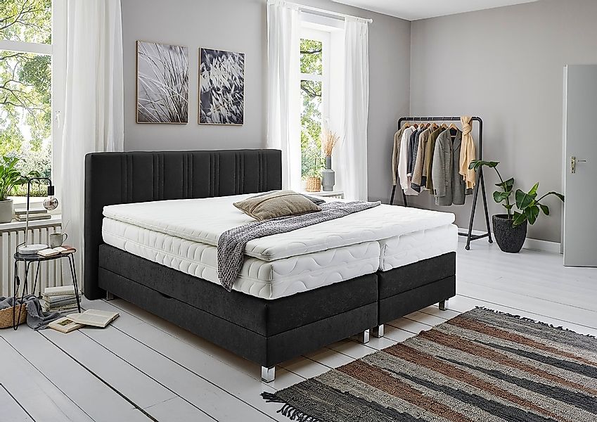 Westfalia Schlafkomfort Boxspringbett wahlweise mit Bettkasten und Topper günstig online kaufen