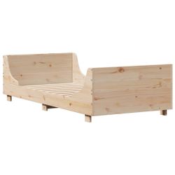 vidaXL Bett Massivholzbett ohne Matratze 100x200 günstig online kaufen