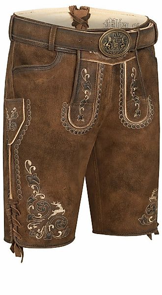 Nübler Trachtenlederhose "Lederhosen kurz Latz Manfred" günstig online kaufen