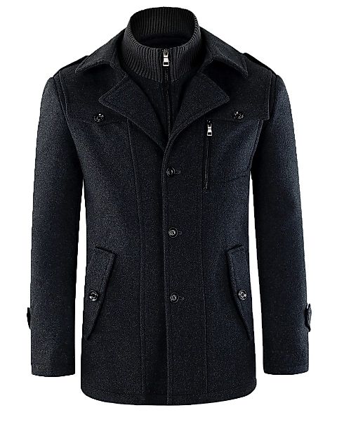 Allthemen Kurzmantel Herren Wollmix Mantel mit günstig online kaufen