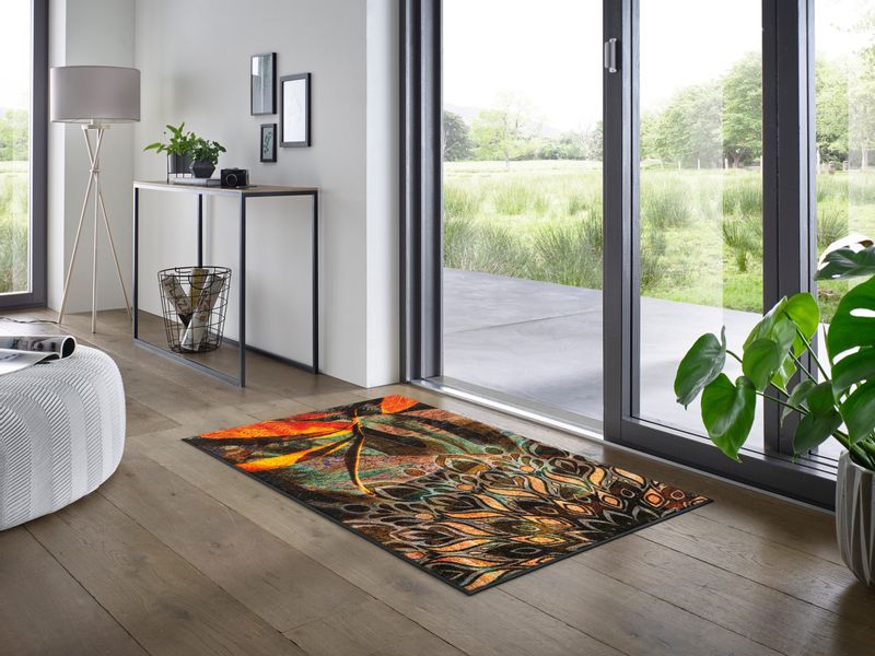 wash+dry by Kleen-Tex Fußmatte "Jungle Dance" rechteckig 7 mm Höhe günstig online kaufen