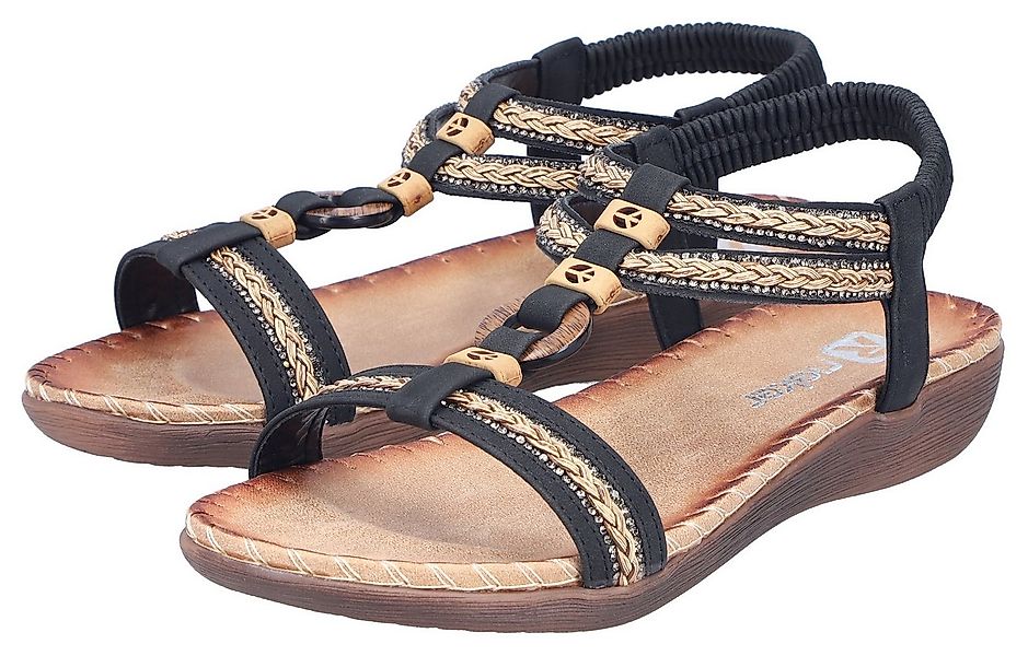Rieker Sandale Sommerschuh, Urlaubsschuh, Schlupfsandale mit Gummizug günstig online kaufen