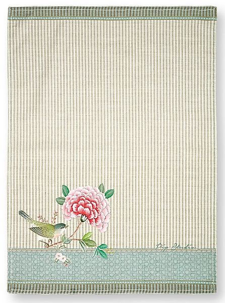 PiP Studio Geschirrtuch Blushing Birds Geschirrtuch Bird Khaki 50 x 70 cm günstig online kaufen