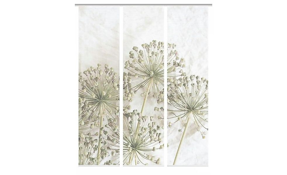 HOME in green Schiebevorhang   ¦ creme ¦ Synthetik ¦ Maße (cm): B: 60 H: 24 günstig online kaufen