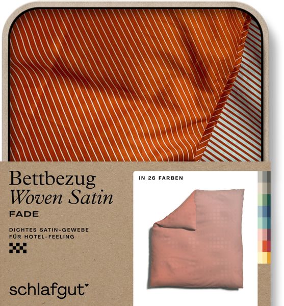 Schlafgut Bettbezug "Woven Satin Fade mit feinen Streifen" mit Farbverlauf, günstig online kaufen