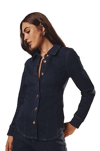 LIPSY Jeanshemd Lipsy Jeanshemd mit tailliertem Schnitt und Kragen (1-tlg) günstig online kaufen