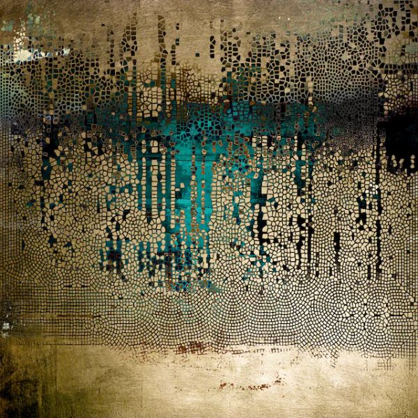 queence Acrylglasbild »Abstrakte Kunst mit Gold« Abstrakt   Gemälde   Kunst günstig online kaufen